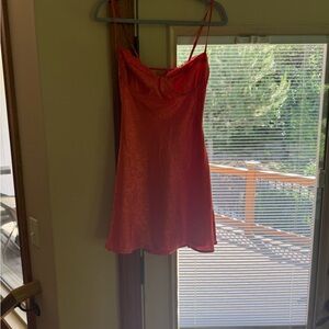Dark orange SatinDress